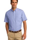 Port Authority S656    Short Sleeve Crosshatch Eas in Chambray blue