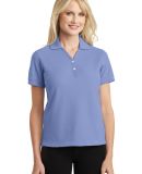 Port Authority L448    Ladies 100% Pima Cotton Pol in Blueberry