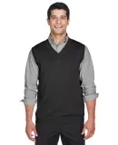 D477 Devon & Jones V-Neck Vest BLACK