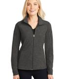 Port Authority L235    Ladies Heather Microfleece  in Black char hea