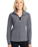 Port Authority L235    Ladies Heather Microfleece  in True navy hthr