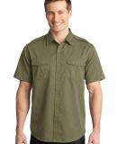 Port Authority S648    Stain-Release Short Sleeve  in Vintage khaki