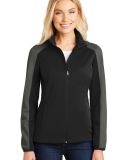 Port Authority L718    Ladies Active Colorblock So in Dp black/gy st