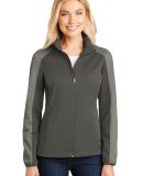 Port Authority L718    Ladies Active Colorblock So in Grey stl/rg gy