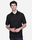 D100 Devon & Jones Men's Pima Pique Short-Sleeve P in Black