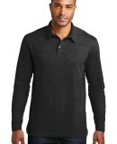 Port Authority K577LS    Long Sleeve Meridian Cott in Black