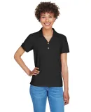 D100W Devon & Jones Ladies’ Pima Pique Short-Sle BLACK