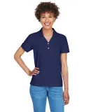 D100W Devon & Jones Ladies’ Pima Pique Short-Sle NAVY