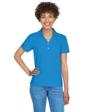 D100W Devon & Jones Ladies’ Pima Pique Short-Sle FRENCH BLUE