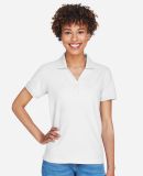 D100W Devon & Jones Ladies’ Pima Pique Short-Sle in White