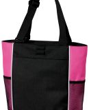 Port Authority B5160    Panel Tote in Black/trop pnk