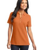 Port Authority L800    Ladies EZCotton Pique Polo in Dusty orange