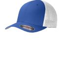 Port Authority C812    Flexfit   Mesh Back Cap in Tr royal/white