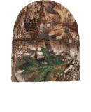 Port Authority C901    Camouflage Fleece Beanie in Rt edge