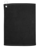 Carmel Towel Company C1518GH Velour Hemmed Towel w Black