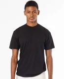 Los Angeles Apparel FF01 Mens 50/50 Poly Cotton Te Black