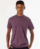 Los Angeles Apparel FF01 Mens 50/50 Poly Cotton Te Heather Plum