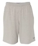 Champion 8180 9" Inseam Cotton Jersey Shorts with  Oxford Grey