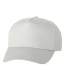 Valucap 8869 Five-Panel Twill Cap White