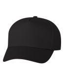 Valucap 8869 Five-Panel Twill Cap in Black