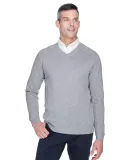 D475 Devon & Jones Men's V-Neck Sweater GREY HEATHER