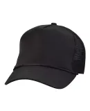 Valucap 8804H Five-Panel Trucker Cap Black