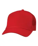 Valucap 8804H Five-Panel Trucker Cap Red