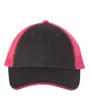 Valucap S102 Sandwich Trucker Cap Charcoal/ Neon Pink