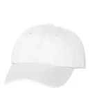 Valucap VC350 Unstructured Washed Chino Twill Cap White