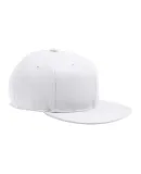 Flexfit 6210FF Flat Bill Cap in White