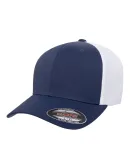 Flexfit 6533 Ultrafiber Mesh Cap in Navy/ white