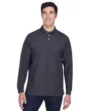 D110 Devon & Jones Men's Pima Pique Long-Sleeve Po NAVY