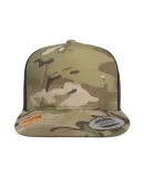 Flexfit 6006W Classic Two Tone Trucker Cap in Multicam green/ black