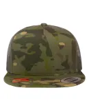 Flexfit 6006W Classic Two Tone Trucker Cap in Multicam tropic/ green