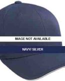 Flexfit 6077 Adult Cool & Dry Trans Visor NAVY/ SILVER