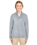 UltraClub 8181 Ladies' Cool & Dry Full-Zip Microfl in Silver