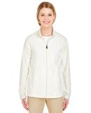 UltraClub 8181 Ladies' Cool & Dry Full-Zip Microfl in Winter white