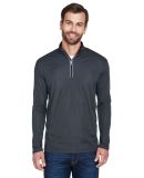 UltraClub 8230 Men's Cool & Dry Sport Quarter-Zip  in Black