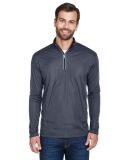 UltraClub 8230 Men's Cool & Dry Sport Quarter-Zip  in Charcoal