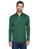 UltraClub 8230 Men's Cool & Dry Sport Quarter-Zip  in Forest green