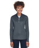 UltraClub 8230L Ladies' Cool & Dry Sport Quarter-Z in Charcoal