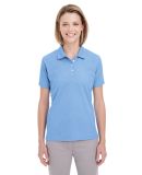 UltraClub UC100W Ladies' Heathered Pique Polo in Colmbia blu hthr