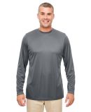 UltraClub 8622 Men's Cool & Dry Performance Long-S in Charcoal