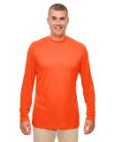 UltraClub 8622 Men's Cool & Dry Performance Long-S in Bright orange