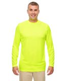 UltraClub 8622 Men's Cool & Dry Performance Long-S in Bright yellow