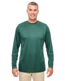 UltraClub 8622 Men's Cool & Dry Performance Long-S in Forest green