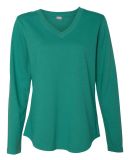 LAT 3761 Women's V-Neck French Terry Pullover JADE