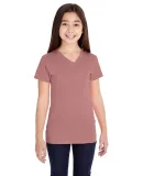 LAT 2607 Girls' V-Neck Fine Jersey T-Shirt MAUVELOUS