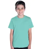 LAT 6180 Youth Heavyweight Combed Ringspun Cotton  in Caribbean