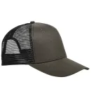 Big Accessories BX025 Surfer Trucker Cap OLIVE/ BLACK